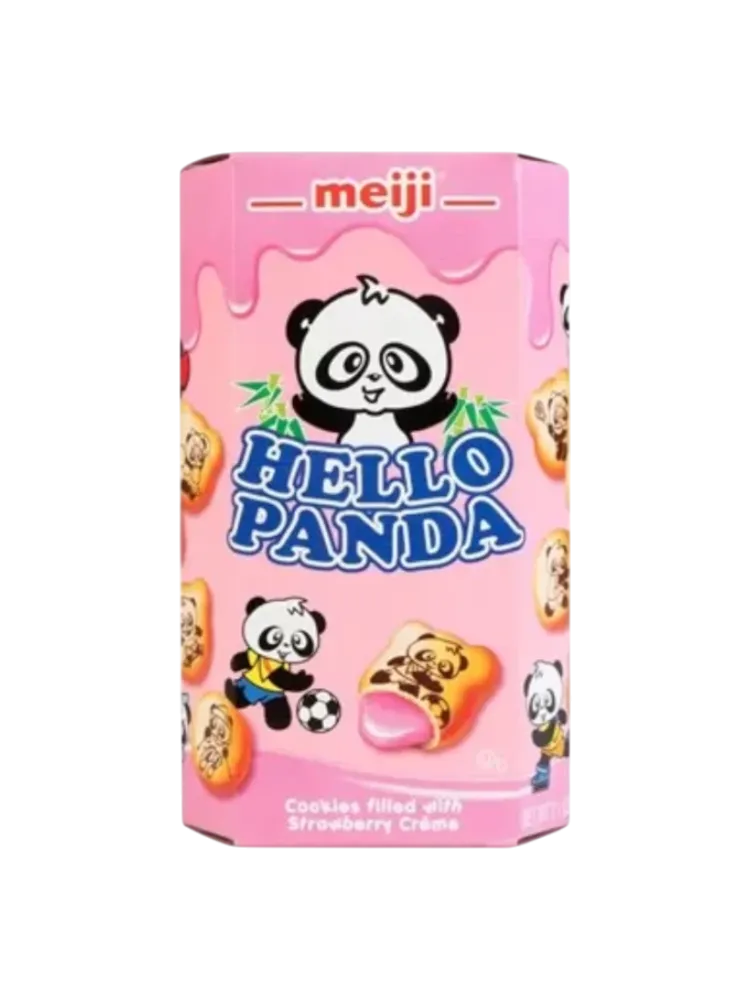 Печенье Meiji Hello Panda с клубничной начинкой 40гр
